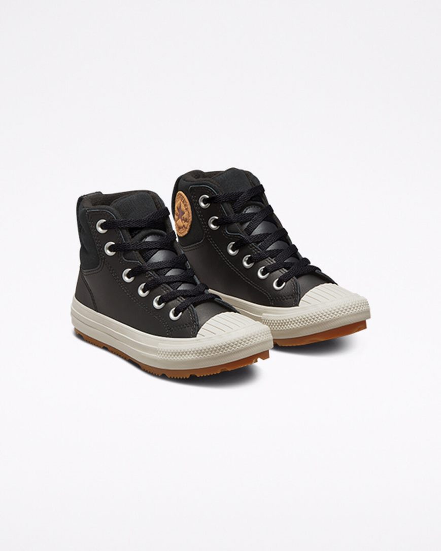 Zapatillas Altas Converse Cuero Chuck Taylor All Star Berkshire Boot Color Niño Negras | PE L0PE54